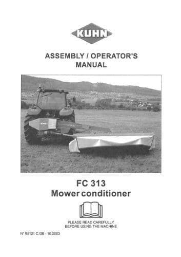 Kuhn Mower Conditioner FC313 Operators Manual - FC 313