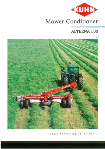 Kuhn Mower Conditioners ALTERNA 500  Brochure
