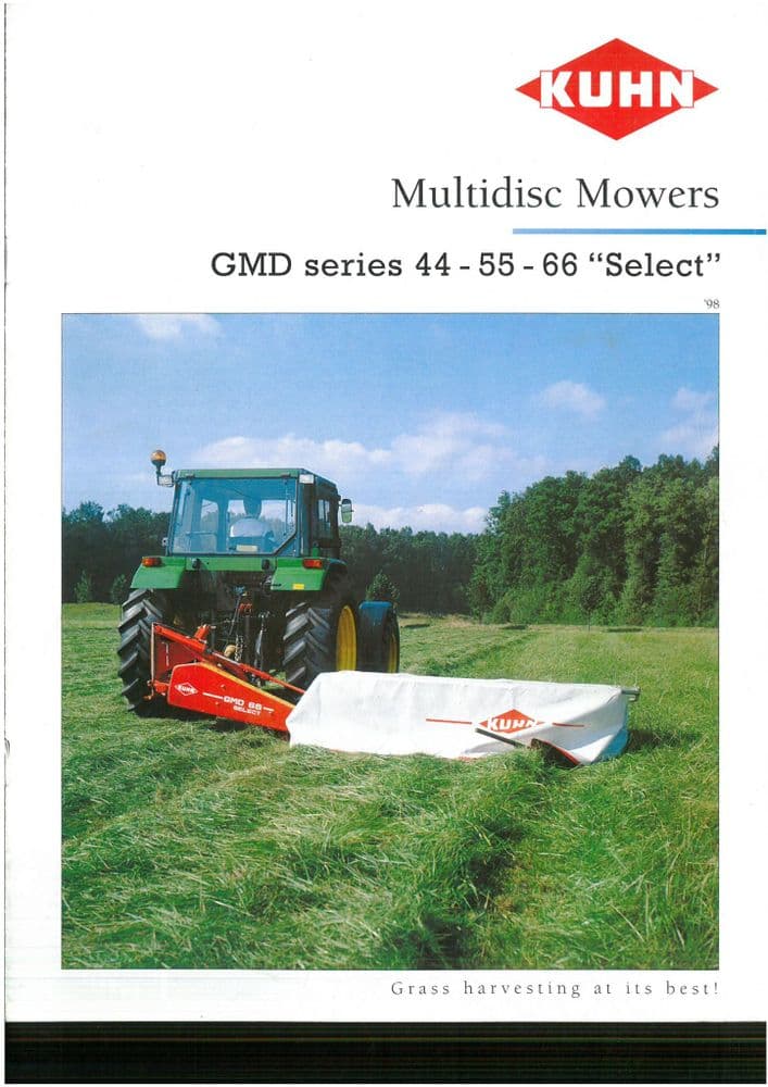 Kuhn Multidisc Mowers GMD Series 44 55 66 "Select" Brochure