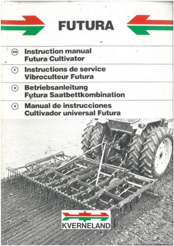 Kverneland Cultivator Futura Operators Manual