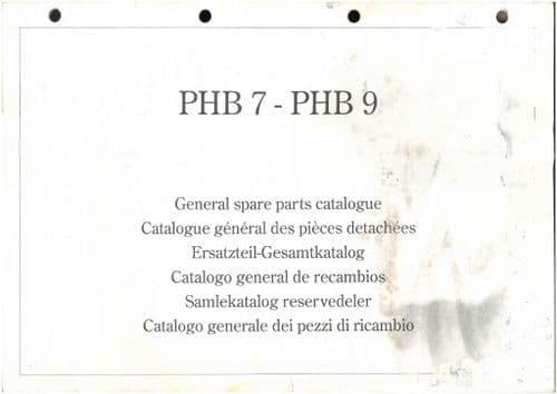 Kverneland Power Harrow PHB130 PHB150 PHB180 PHB200 PHB230 PHB250 PHB300 - 7 & 9 Parts Manual