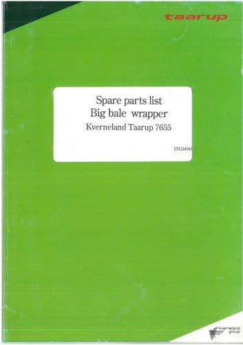 Kverneland Taarup 7655 Big Bale Wrapper Parts Manual