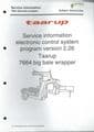 Kverneland Taarup Bale Wrapper 7664 Pro Hydraulic and Electronics Workshop Service Manual