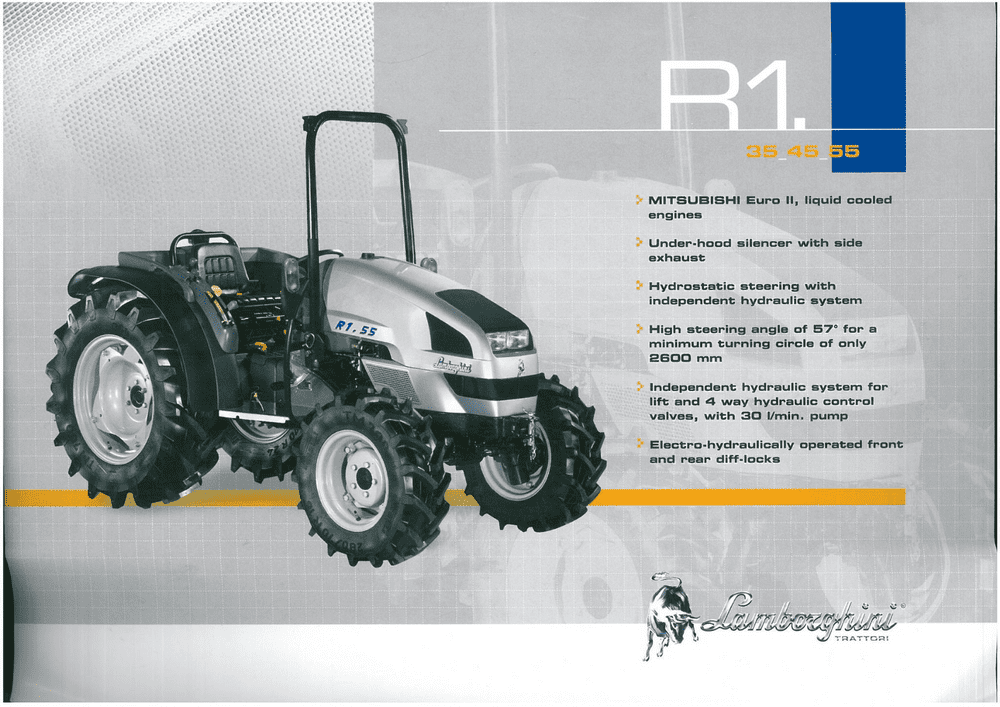 Lamborghini R1 Tractor Brochure - R1 35 R1 45 R1 55