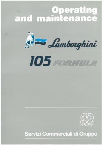 Lamborghini Tractor  105 Formula Operators Manual