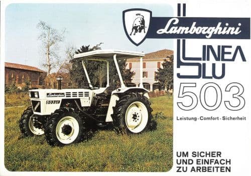 Lamborghini Tractor - 503 R503 503DT R503S & 503DTS Brochure - In German