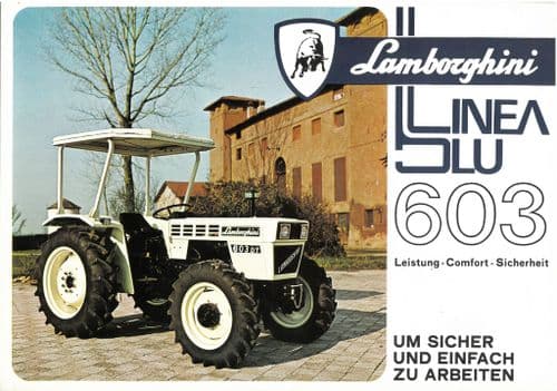 Lamborghini Tractor 603 Brochure - R603 & 603DT - IN GERMAN