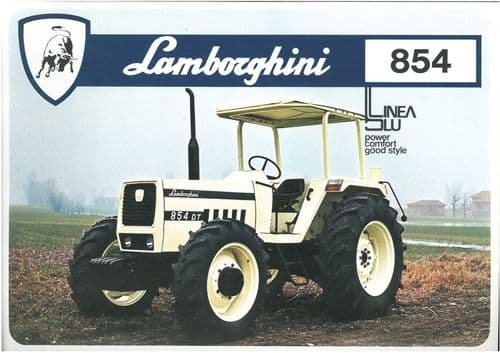 LAMBORGHINI TRACTOR 854 R854 & 854DT BROCHURE