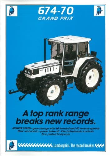 Lamborghini Tractor Grand Prix 674-70 Brochure