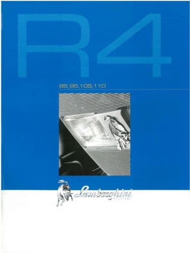 Lamborghini Tractor R4.85 R4.95 R4.105 R4.110 Brochure -