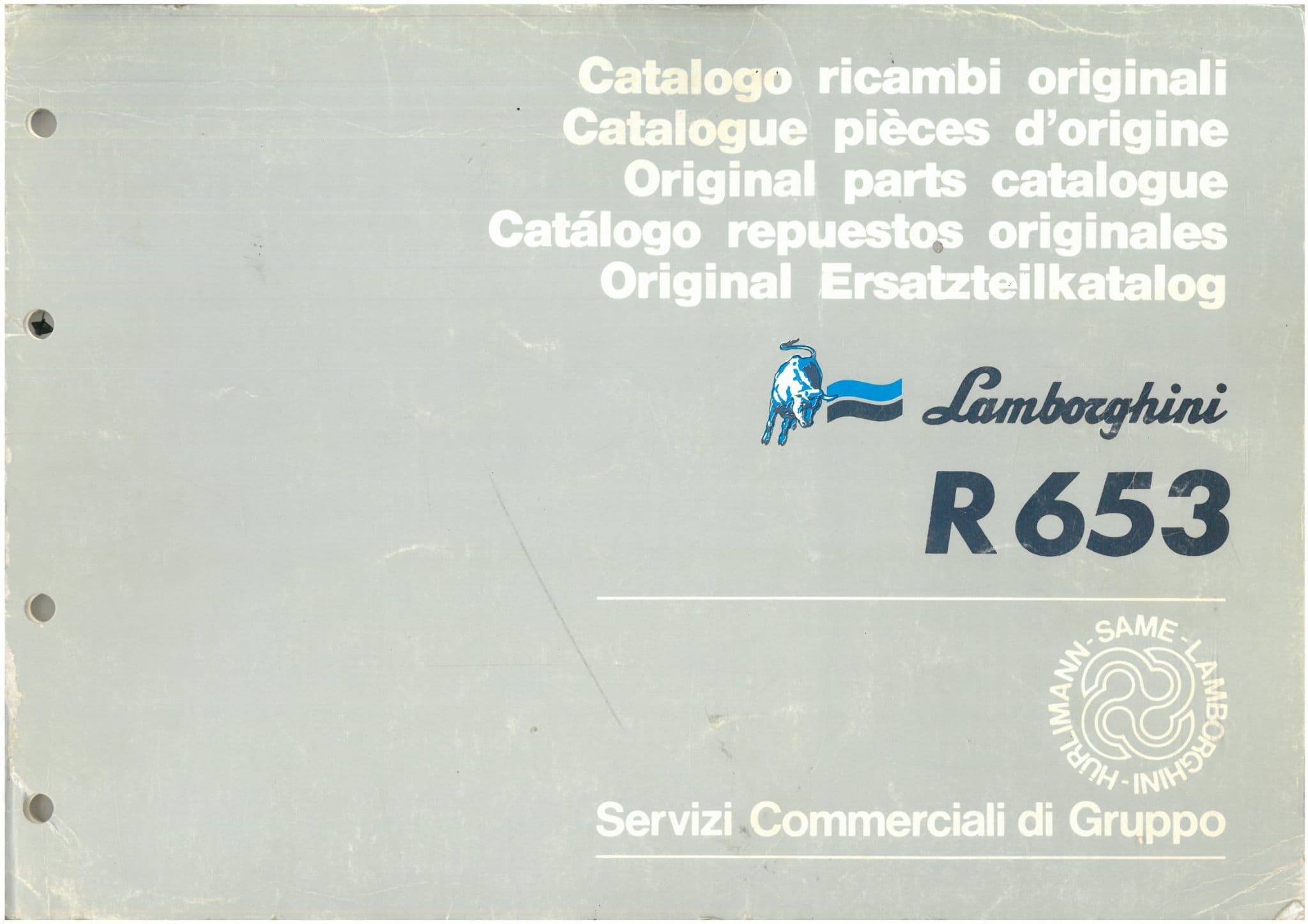 Lamborghini Tractor R653 Parts Manual - R 653