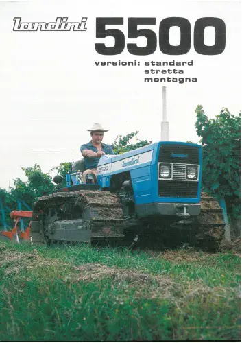Landini Crawler Tractor 5500 Brochure - IN ITALIAN