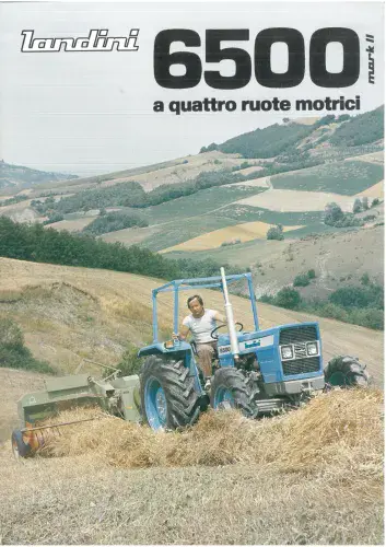 Landini Crawler Tractor 6500 Brochure - IN ITALIAN