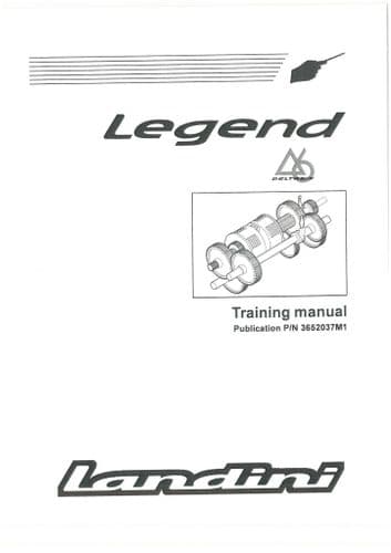 Landini Legend Deltasix Workshop Training Manual
