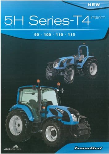 Landini Tractor 5H Series T4 Interim 90 100 110 115 Brochure