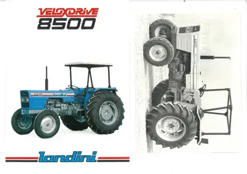 Landini Tractor 8500 Veloxdrive 2WD Brochure + Photo - IN ITALIAN
