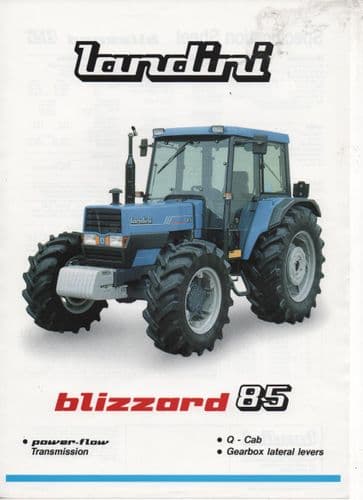 Landini Tractor Blizzard 85  Brochure