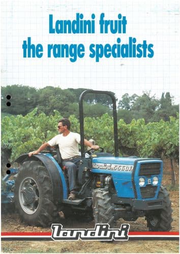 Landini Tractor Fruit Range 5560F 6060F 6560F 7560F 8560F Brochure - 5560 6060 6560 7560 8560 F