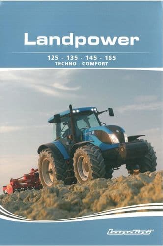 Landini Tractor Landpower 125 135 145 165 Techno Comfort Brochure