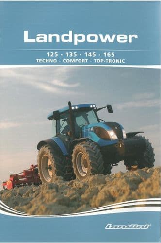 Landini Tractor Landpower 125 135 145 165 Techno Comfort Top-Tronic Brochure