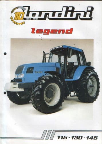 Landini Tractor Legend 115 130 145 Brochure