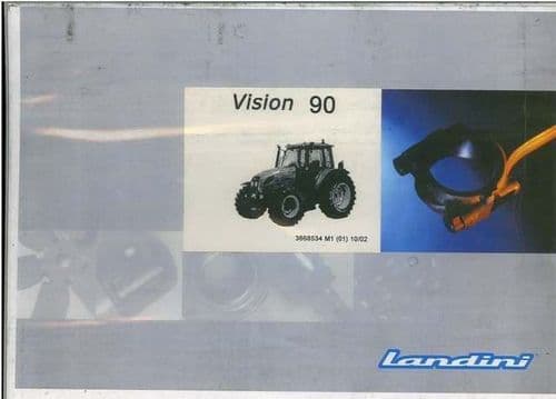 Landini Tractor Vision 90 Parts Manual