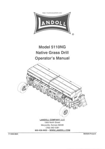 Landoll Native Grass Drill Model 5110NG - Operators Manual