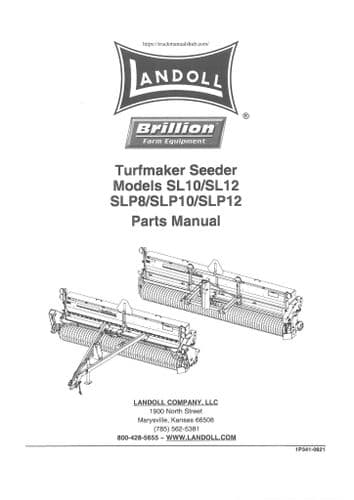 Landoll Turfmaker Seeder Model SL10 SL12 SLP8 SLP10 SLP12 Parts Manual