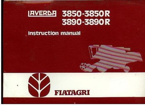 Laverda Combine 3850 3850R 3890 3890R Operators Manual