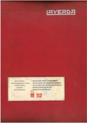 Laverda Combine M112 Parts Manual