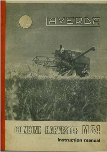 Laverda Combine M84 Operators Manual