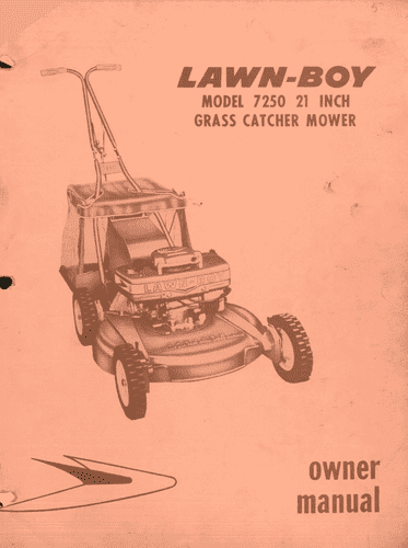 Lawn Boy 7250 21 Inch Operators Manual