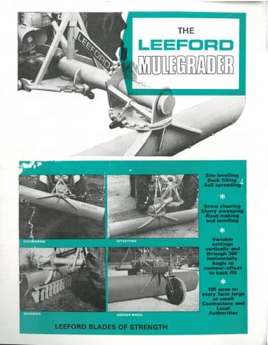 Leeford Hydraulic Muledozer as Modelled by the International B450 Tractor Brochure