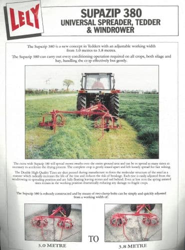 Lely 380  Supazip Brochure