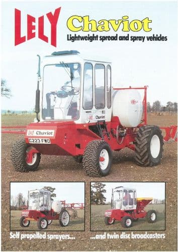 Lely Chaviot - Spread and Spray Vehicles Brochure - Sprayer