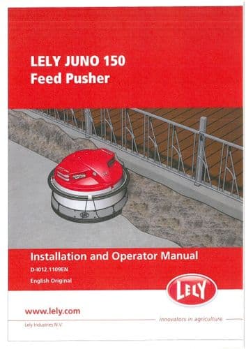 Lely Feed Pusher Juno 150 Operators Manual