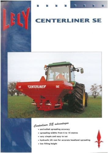 Lely Fertilizer Spreader Centerliner SE Brochure