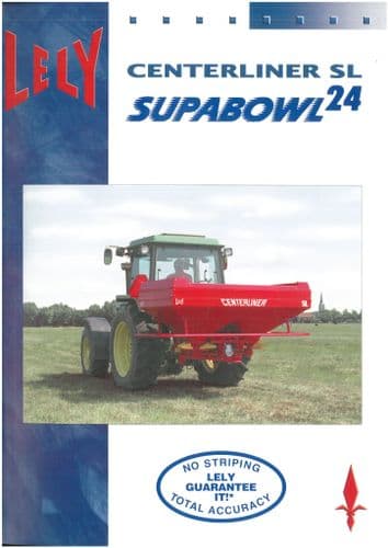Lely Fertilizer Spreader Supabowl 24 Centerliner SL Brochure