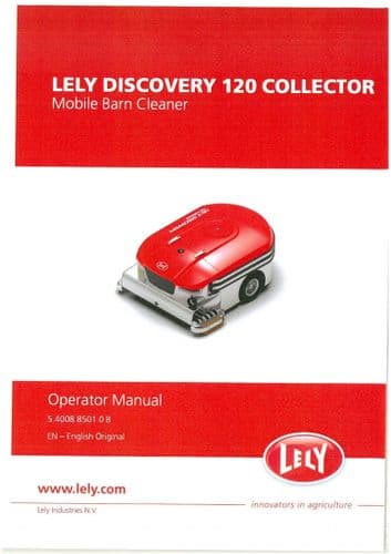 Lely Mobile Barn Cleaner 120  Collector Operators Manual