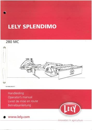 Lely Mower Splendimo 280 MC Operators Manual