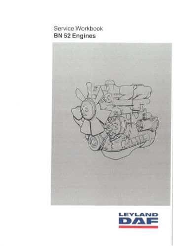 Leyland DAF BN 52 Engine Workshop Service Manual