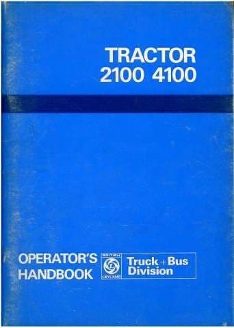 Leyland Tractor 2100 & 4100 Operators Manual
