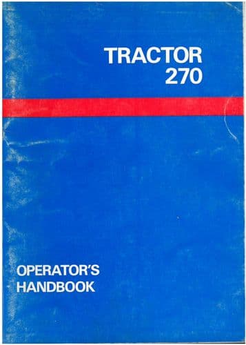 Leyland Tractor 270 Operators Manual - ORIGINAL