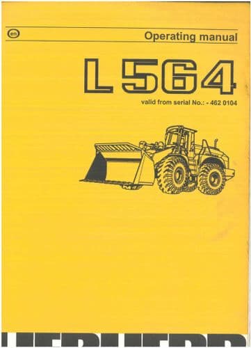 Liebherr Crawler Loader L564 Operators Manual