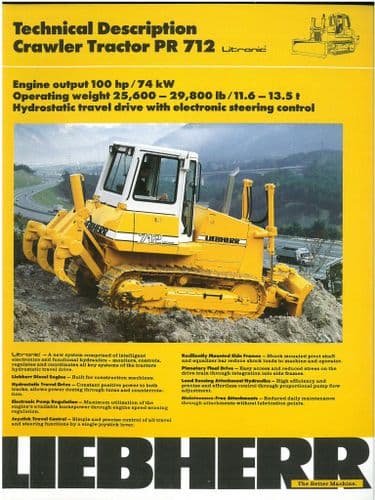 Liebherr Crawler Tractor PR712 Brochure - PR 712