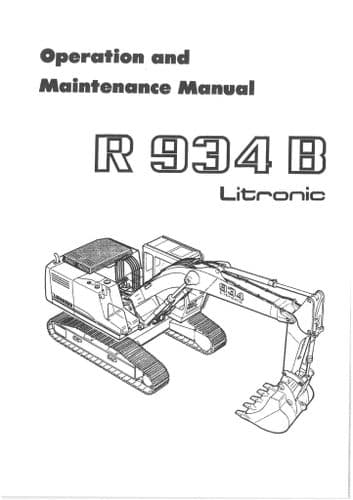 Liebherr Hydraulic Excavator R934 B  Litronic Operators Manual