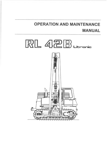 Liebherr Pipe Layer RL 42B Litronic Operators Manual