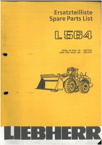 Liebherr Wheel Loader L564 Parts Manual