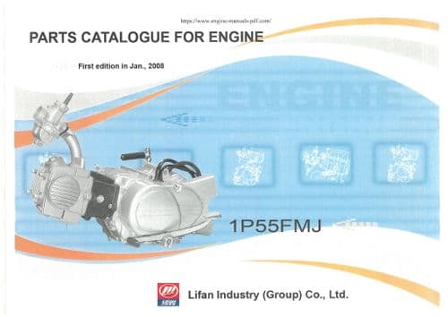 Lifan Power USA Engine 1P55FMJ Parts Manual