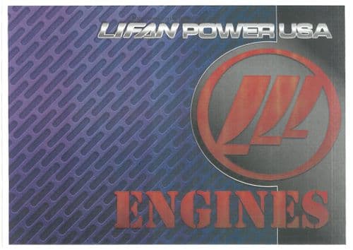 Lifan Power USA Engine  2V77F 2V77FA 2V78F Operators Manual